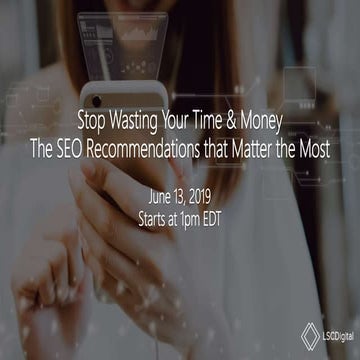 The SEO Recommendations that Really Matter