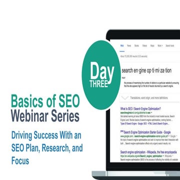 SEO Week: Basics of SEO Day Three