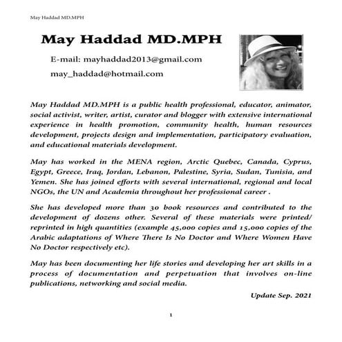 May Haddad MD.MPH CV
