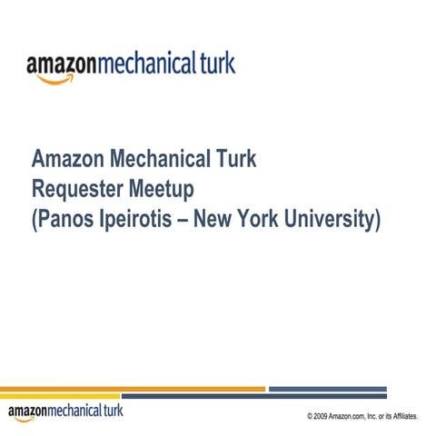 New York Mechanical Turk Meetup