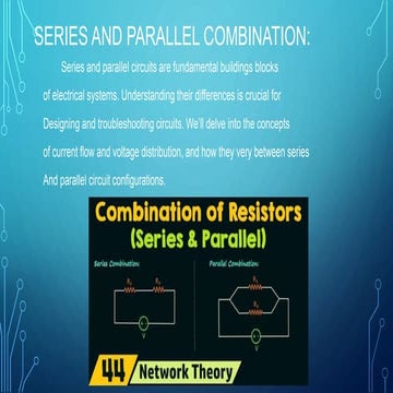series paralle combination of cirucuits with diagram