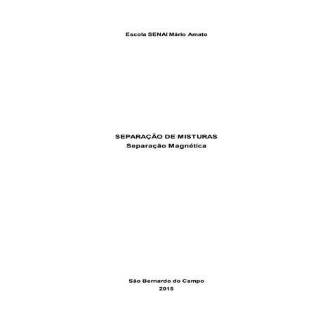 Separação magnetica1
