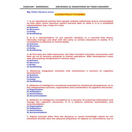 Separata de capacitacion  cegecar  el constructivismo.lic vizcarra - en ingle...