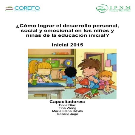 DESARROLLO PERSONAL, SOCIAL Y EMOCIONAL | PDF