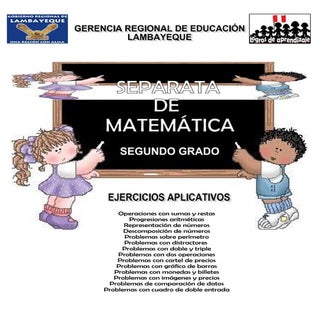 EJERCICIOS MATEMATICOS PARA 2° GRADO