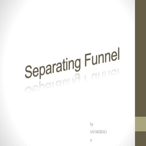 Separating funnel | PPTX