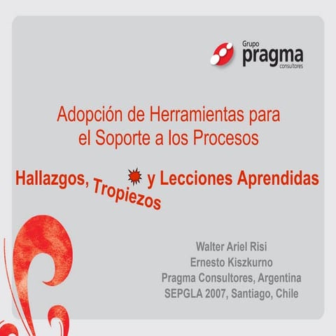 SEPGLA 2007 Presentation