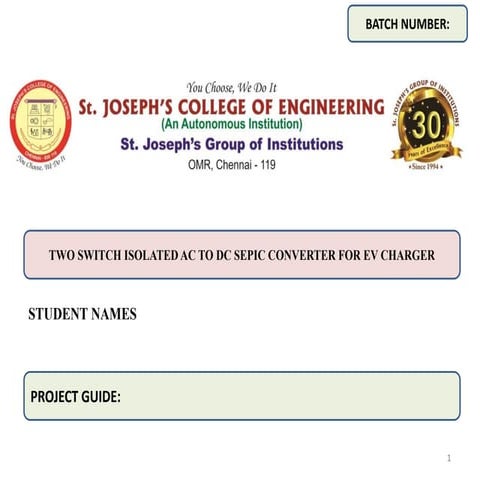 two switch isolated ac to dc converter for ev