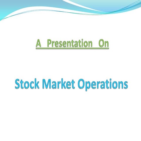 Presentation On Badla System | PPTX