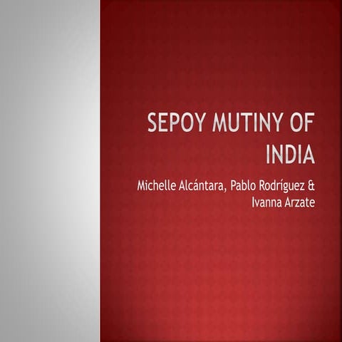Sepoy Mutiny of India