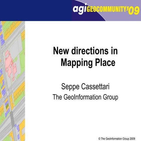Seppe Cassettari: New directions in Mapping Place