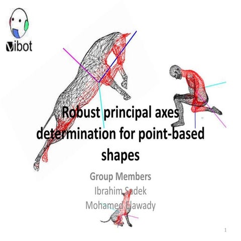 Robust principal axes determination for point-based shapes