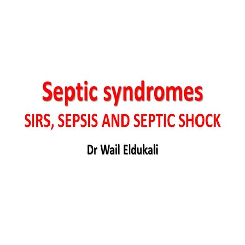 SIRS (SYSTEMIC INFLAMMATORY RESPONSE SYNDROME) | PPTX