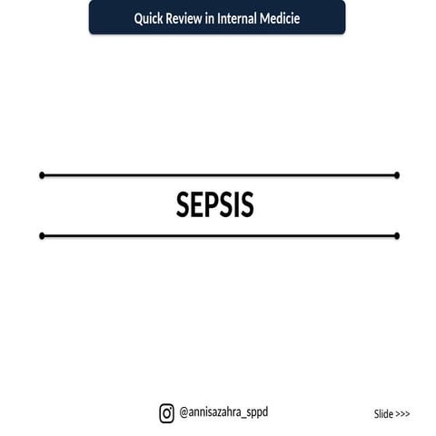 SEPSIS REVIEW and MANAGEMENT - SURVIVAL SEPSIS | PPTX