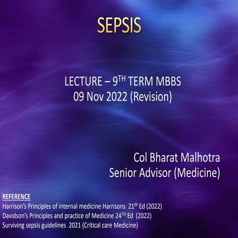 sepsis lecture