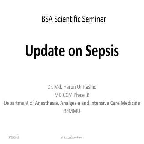 Update On Sepsis