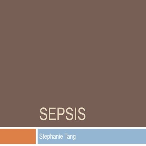 Sepsis for TYs