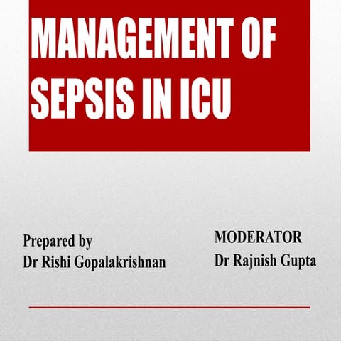 Sepsis seminar   final