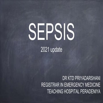 Sepsis update 2021