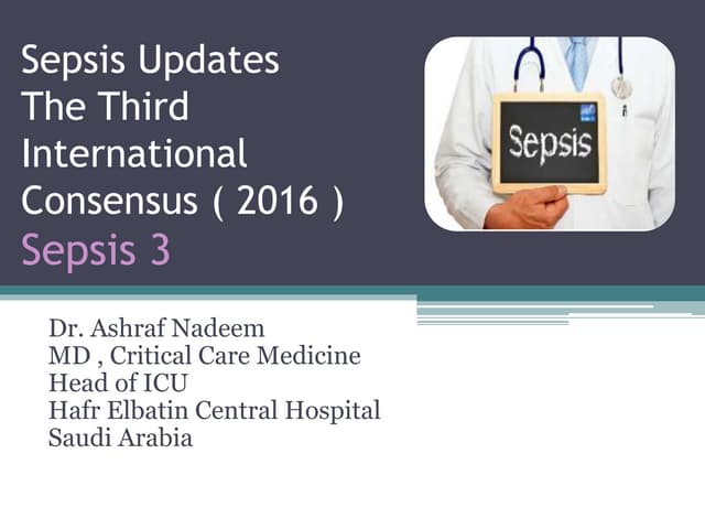 Sepsis updates 2016
