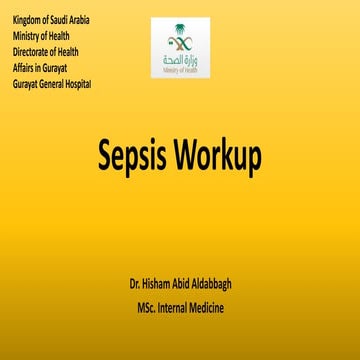 Sepsis workup