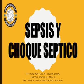 Sepsis y choque septico