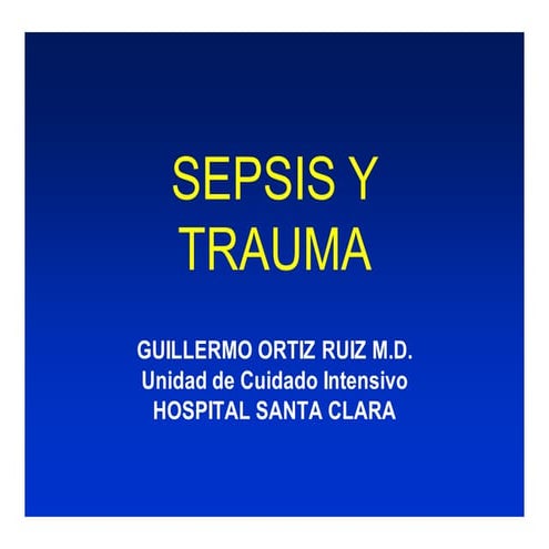 Sepsis y Trauma