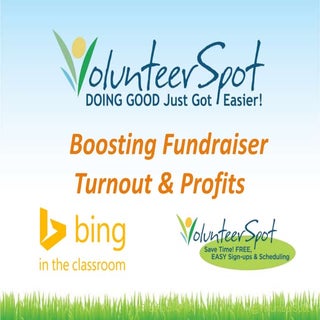 Boosting Fundraiser Turnout & Profits
