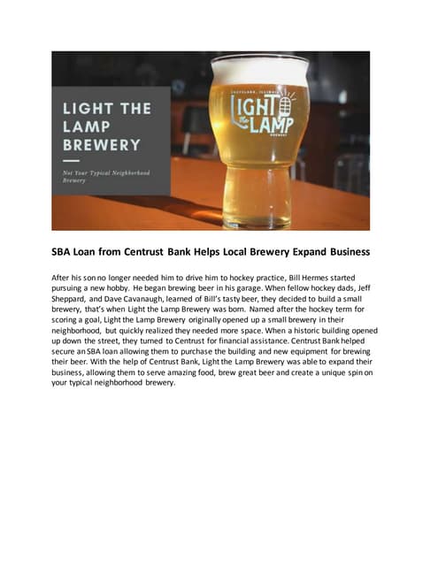 Chicago Community Bank Helps Local Brewery Expand Business with SBA Program 