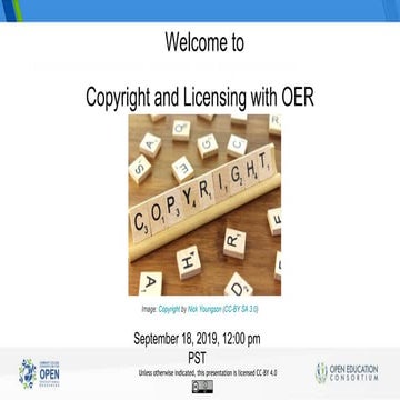 CCCOER Presents: Copyright and Open Licensing Panel