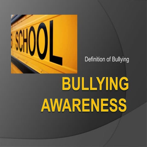 Sept 19 bullying awareness slide show