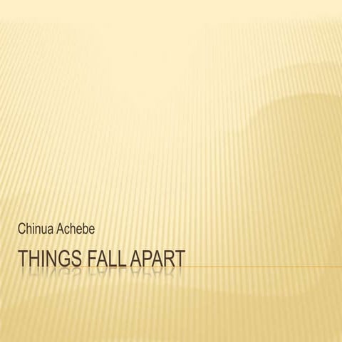 Sept 2011 things_fall_apart_presentation 2 | PPT