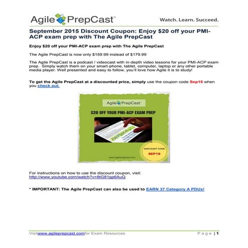 Sept 2015 Discount Coupon