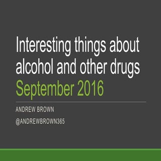Interesting things about alcohol an...