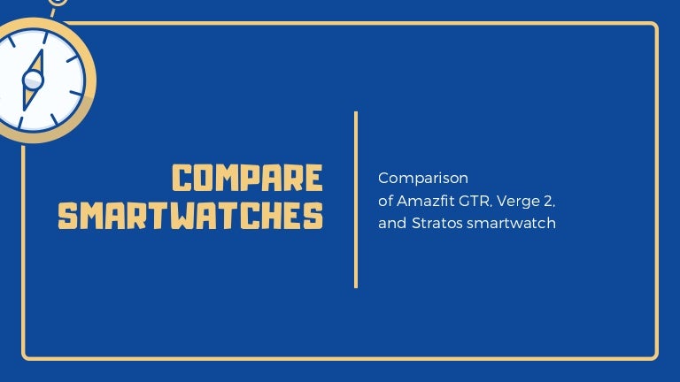 amazfit comparison