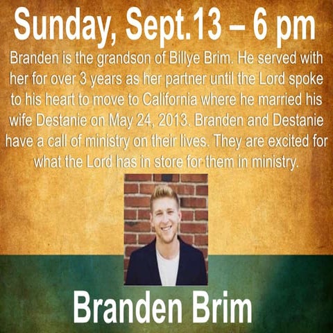 Sept 6 2015 Announcements