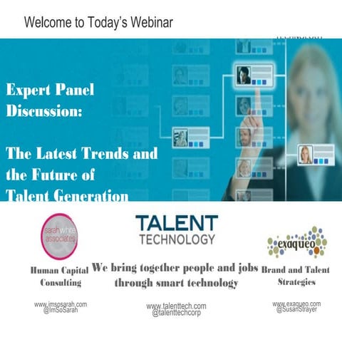 Trends & Future of Talent Generation (Networks, Communities) 