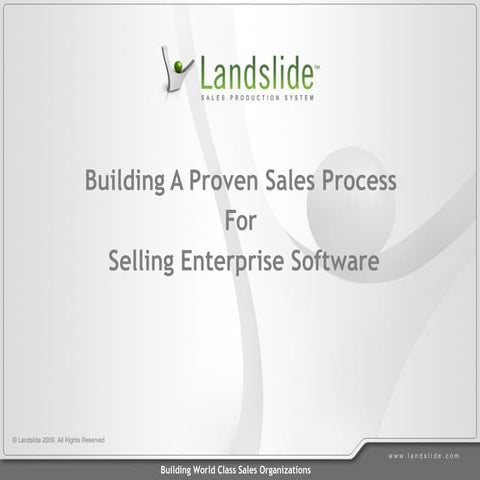 How to Build a Proven Sales Process for Selling Software to Enterprises