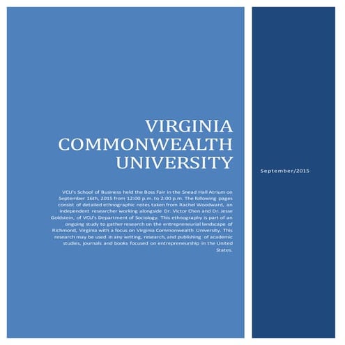 Entrepreneurship: An Ethnographic Study