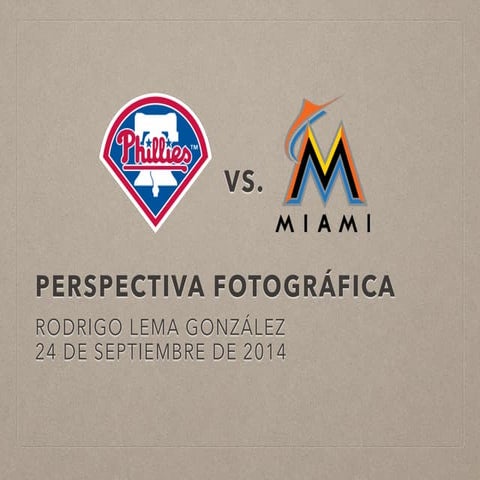 Perspectiva Fotográfica: Marlins vs. Phillies (24 de Septiembre de 2014)