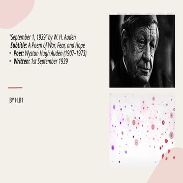 September 1939 by W. H. Auden_ PowerPoint Presentation