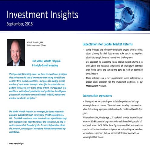 September 2018 Investment Insights