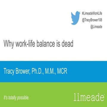 Why work-life balance is dead