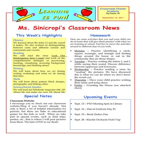 September Newsletter