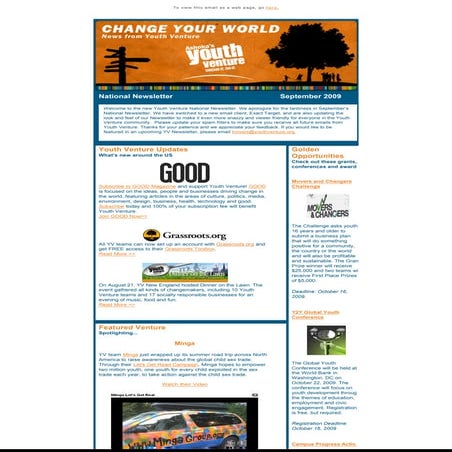 September 09 YV National Newsletter