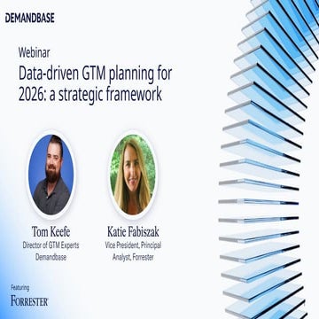Data-Driven GTM Planning for 2026: A Strategic Framework