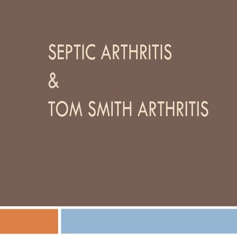 Septic arthritis
