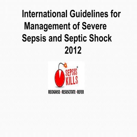 Septic shock management | PPT