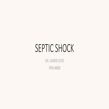 SEPTIC SHOCK-DR.LANDO ELVIS O.pptx