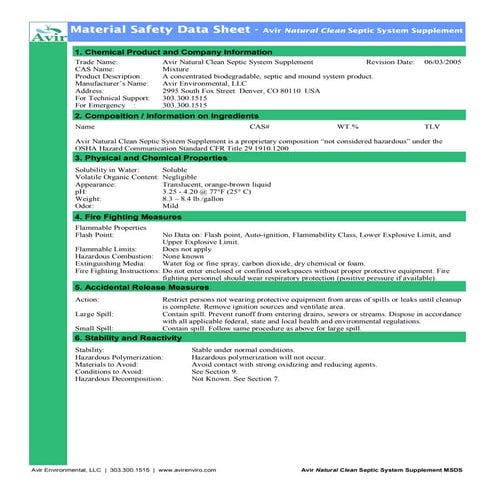 Accelerator msds | PDF